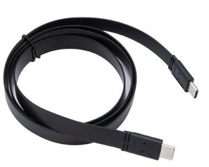 Akasa AK-CBUB46-10BK USB-kabel 1 m USB 3.2 Gen 2 (3.1 Gen 2) USB C Zwart
