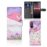 Sony Xperia 10 II Telefoonhoesje met Pasjes Bird Flying