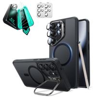 Galaxy S26 Ultra Bundle Classic Hybrid Magnetic Case (Stash Stand) and Armorite® Screen Protector - Frosted Black