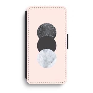 Marmeren cirkels: iPhone XR Flip Hoesje