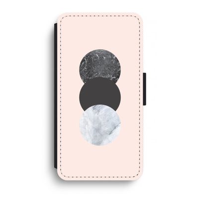 Marmeren cirkels: iPhone XR Flip Hoesje