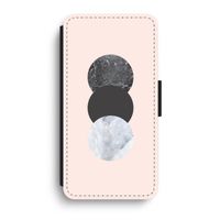 Marmeren cirkels: iPhone XR Flip Hoesje