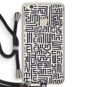 Moroccan Print: Huawei Ascend P8 Lite (2017) Transparant Hoesje met koord