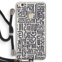 Moroccan Print: Huawei Ascend P8 Lite (2017) Transparant Hoesje met koord