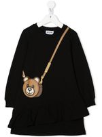 Moschino Kids robe-pull à imprimé Teddy Bear - Noir