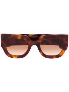 Victoria Beckham lunettes de soleil à monture papillon - Marron