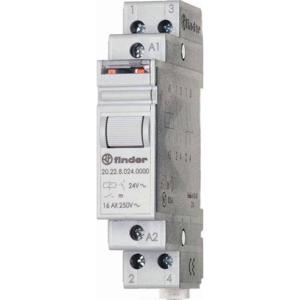 Finder 20.22.9.024.4000 Stroomstootschakelaar DIN-rail 2x NO 24 V/DC 16 A 4000 VA 1 stuk(s)