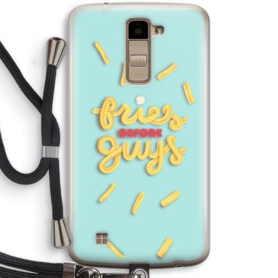 Always fries: LG K10 (2016) Transparant Hoesje met koord