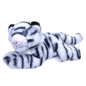 Pluche knuffel dieren Eco-kins witte tijger van 25 cm