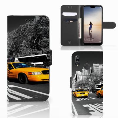 Huawei P20 Lite | Flip Cover | New York Taxi