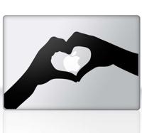 Sticker hartjes handen Apple MAC - thumbnail