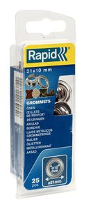 Rapid Zeilringen Ø21 x 10 mm, 25 stuks + aambeeld - 5000412 - 5000412