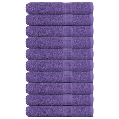 VidaXL Saunahanddoeken 10 st 80x200 cm 360 g/m² 100% katoen paars