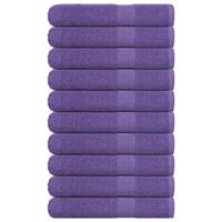 VidaXL Saunahanddoeken 10 st 80x200 cm 360 g/m² 100% katoen paars
