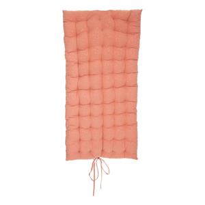 Atmosphera Vloerkussen Matras - steenrood - polyester/katoen - 120 x 60 x 5 cm - Extra lang
