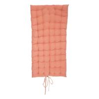 Atmosphera Vloerkussen Matras - steenrood - polyester/katoen - 120 x 60 x 5 cm - Extra lang