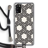 Geometrisch patroon: Samsung Galaxy A41 Transparant Hoesje met koord
