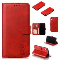 Lederen beschermhoes voor iPhone XR (rood)