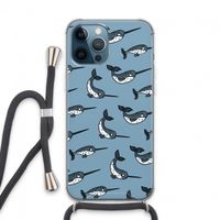 Narwhal: iPhone 13 Pro Max Transparant Hoesje met koord Narwhal: iPhone 13 Pro Max Transparant Hoesje met koord