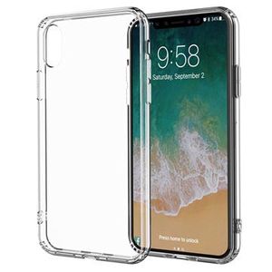 iPhone X / iPhone XS Antislip Crystal TPU Hoesje - Doorzichtig