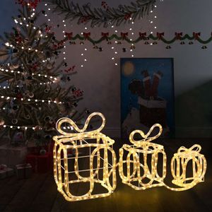 VidaXL Kerstverlichting voor binnen en buiten cadeaudozen 180 led&apos;s
