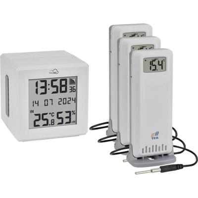 TFA Dostmann TFA.me Starter Set WLAN Gateway ID-01 mit 3 Sendern ID-A3 35.8104.02 Draadloze thermometer digitaal Wit
