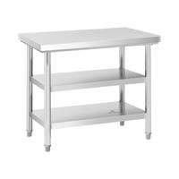RVS werktafel - ECO - 100 x 70 cm - 600 kg - tussenplank - Royal Catering