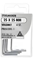 Stoelhoeken 25 25mm verz 4st - Deltafix