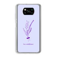 Be a wildflower: Xiaomi Poco X3 NFC Transparant Hoesje