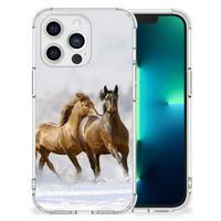 Apple iPhone 13 Pro Case Anti-shock Paarden - thumbnail