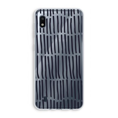 Moroccan stripes: Samsung Galaxy A10 Transparant Hoesje