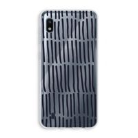 Moroccan stripes: Samsung Galaxy A10 Transparant Hoesje