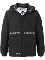 AAPE BY *A BATHING APE® doudoune à logo imprimé - Noir - thumbnail