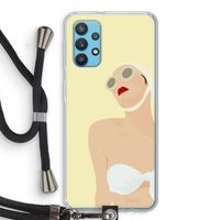 Summer: Samsung Galaxy A32 4G Transparant Hoesje met koord