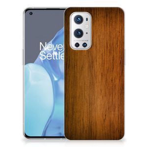 OnePlus 9 Pro Bumper Hoesje Donker Hout