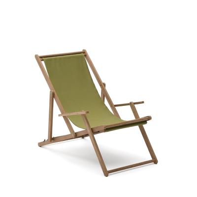 Kave Home Strandstoel 'Vilara' Acaciahout, kleur Groen