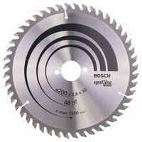 Bosch Accessoires Cirkelzaagblad Optiline Wood 200 x 30 x 2,8 mm, 48 1st - 2608640620