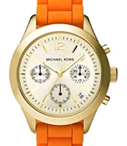 Horlogeband Michael Kors MK5407 Silicoon Oranje 18mm