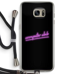 Vice Black: Samsung Galaxy S7 Edge Transparant Hoesje met koord