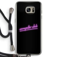 Vice Black: Samsung Galaxy S7 Edge Transparant Hoesje met koord