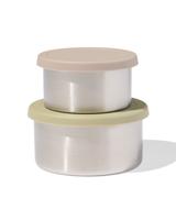 HEMA Snackboxen rvs groen - 2 stuks (groen)