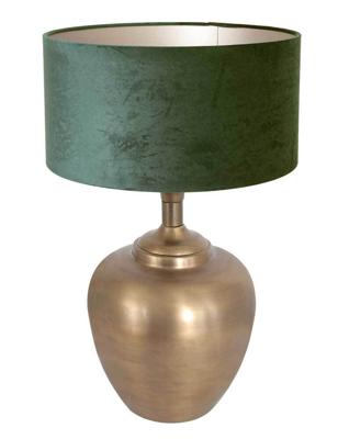 Steinhauer Gouden schemerlampBrass met groen velvet - 7205BR