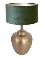 Steinhauer Gouden schemerlampBrass met groen velvet - 7205BR