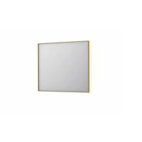 Spiegel INK SP32 90x4x80 cm Incl. Indirect LED-Verlichting Rondom en Spiegelverwarming Geborsteld Mat Goud