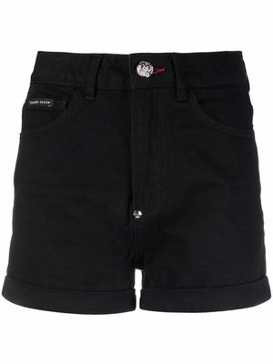 Philipp Plein short à patch logo - Noir