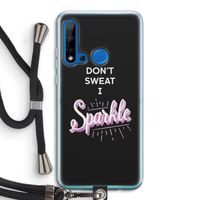 Sparkle quote: Huawei P20 Lite (2019) Transparant Hoesje met koord