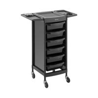 Kappers trolley - 10 kg - 6 lades met 3 verdelers - föhnhouder - 420 x 390 mm plank