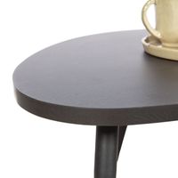 Driehoekige Bijzettafels Lulu (2 stuks)  | Melamine  | Melamine | Zwart - thumbnail