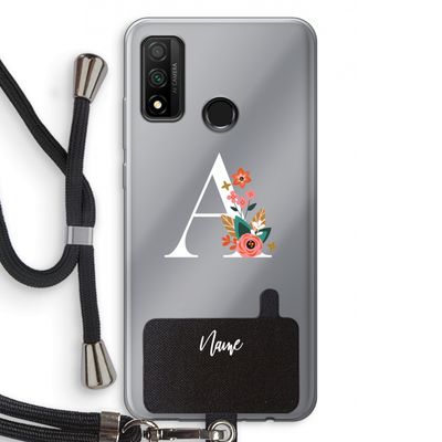 Pink Bouquet: Huawei P Smart (2020) Transparant Hoesje met koord