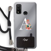 Pink Bouquet: Huawei P Smart (2020) Transparant Hoesje met koord